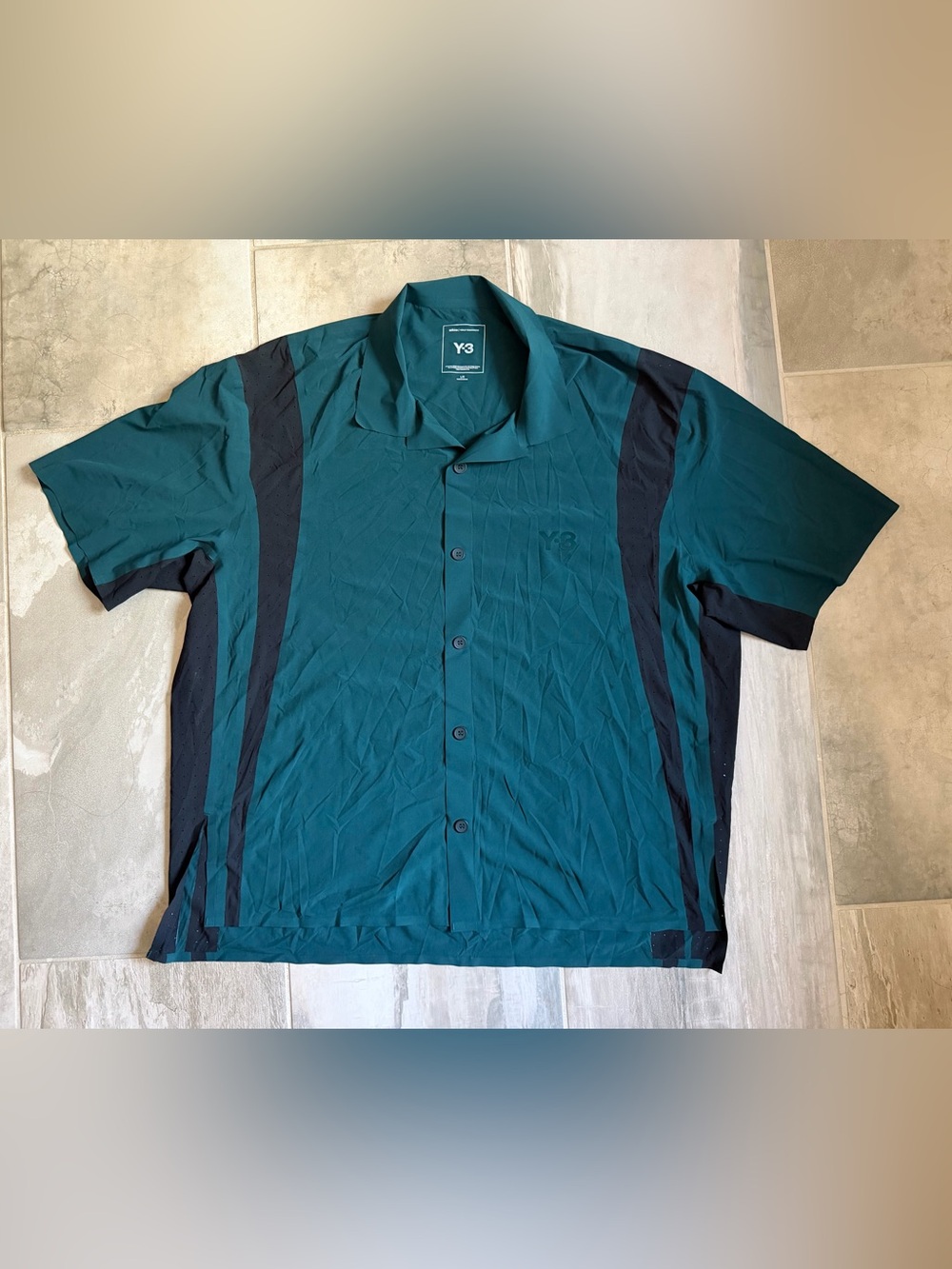 Adidas Y-3 Yohji Yamamoto Ultralight Woven Shirt Aurora Ivy Men's Size Large